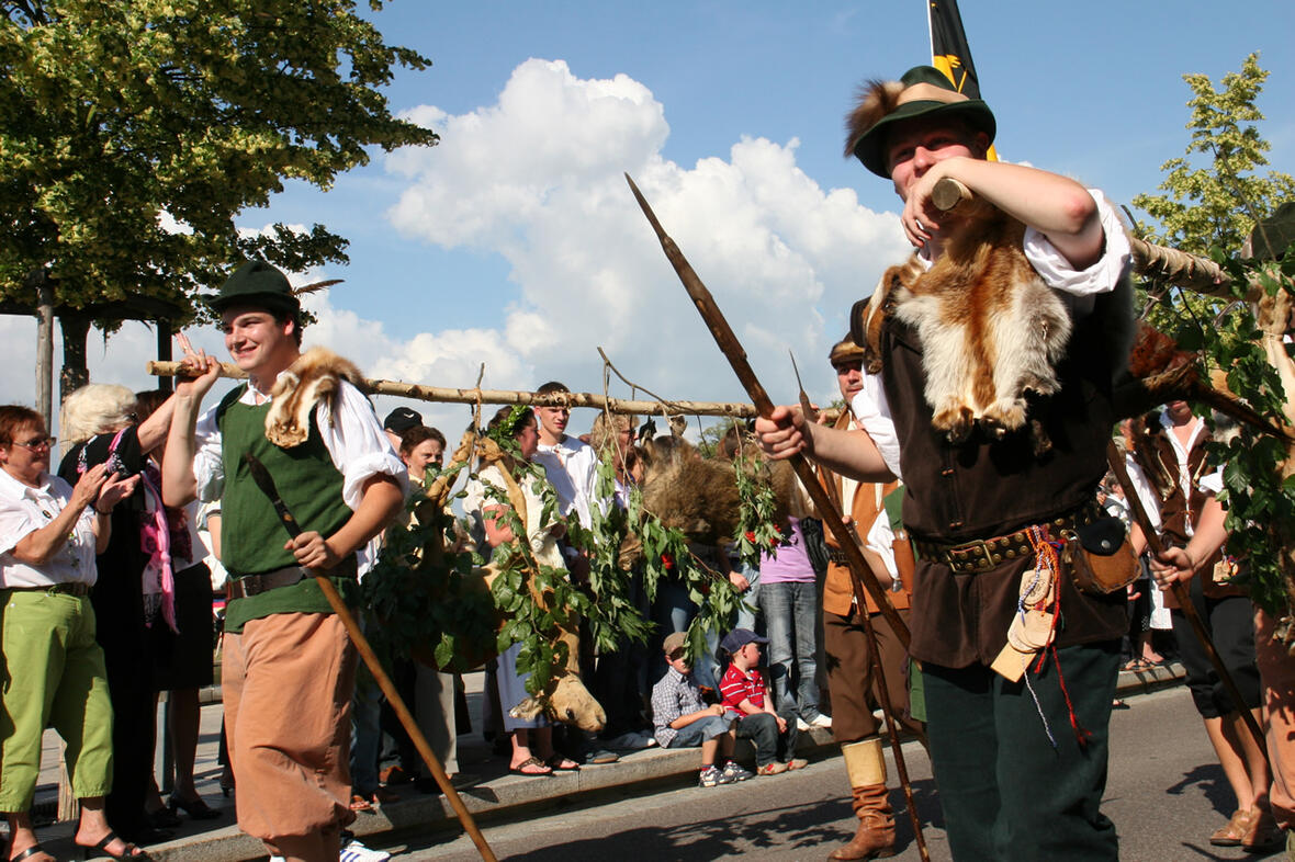 die-gruenauer-jaeger-beim-einzug